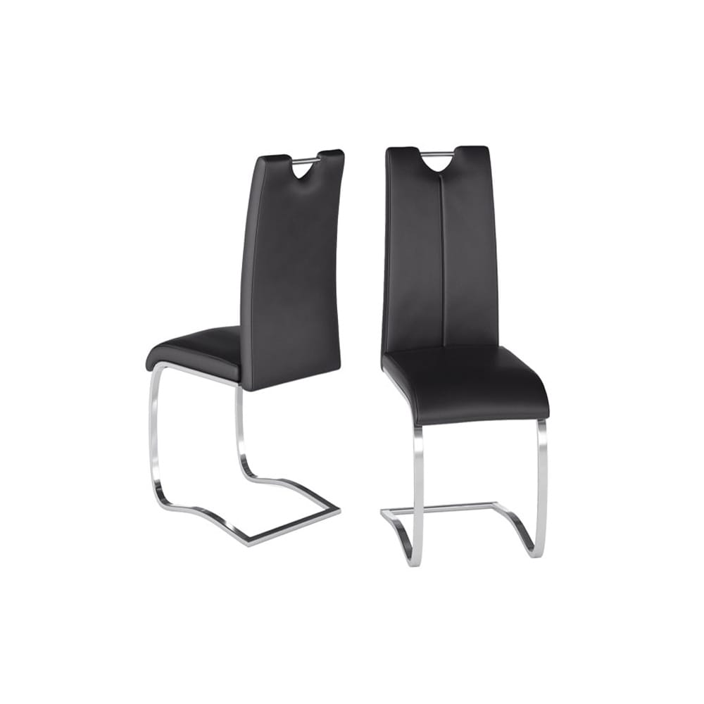 Adira Black Dining Chair (Pair) Nicholas John Interiors