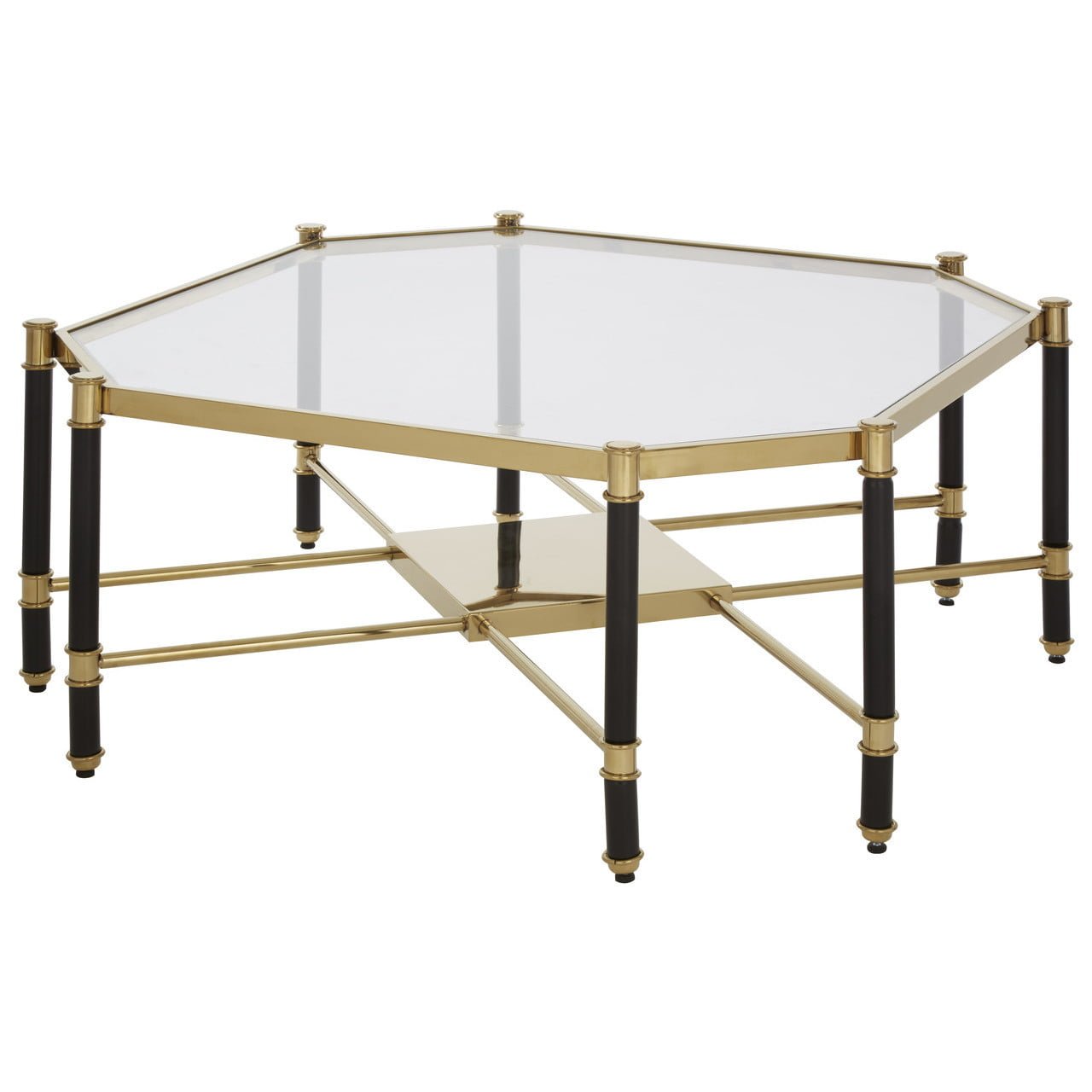 Aleesia Champagne Finish Coffee Table Nicholas John Interiors