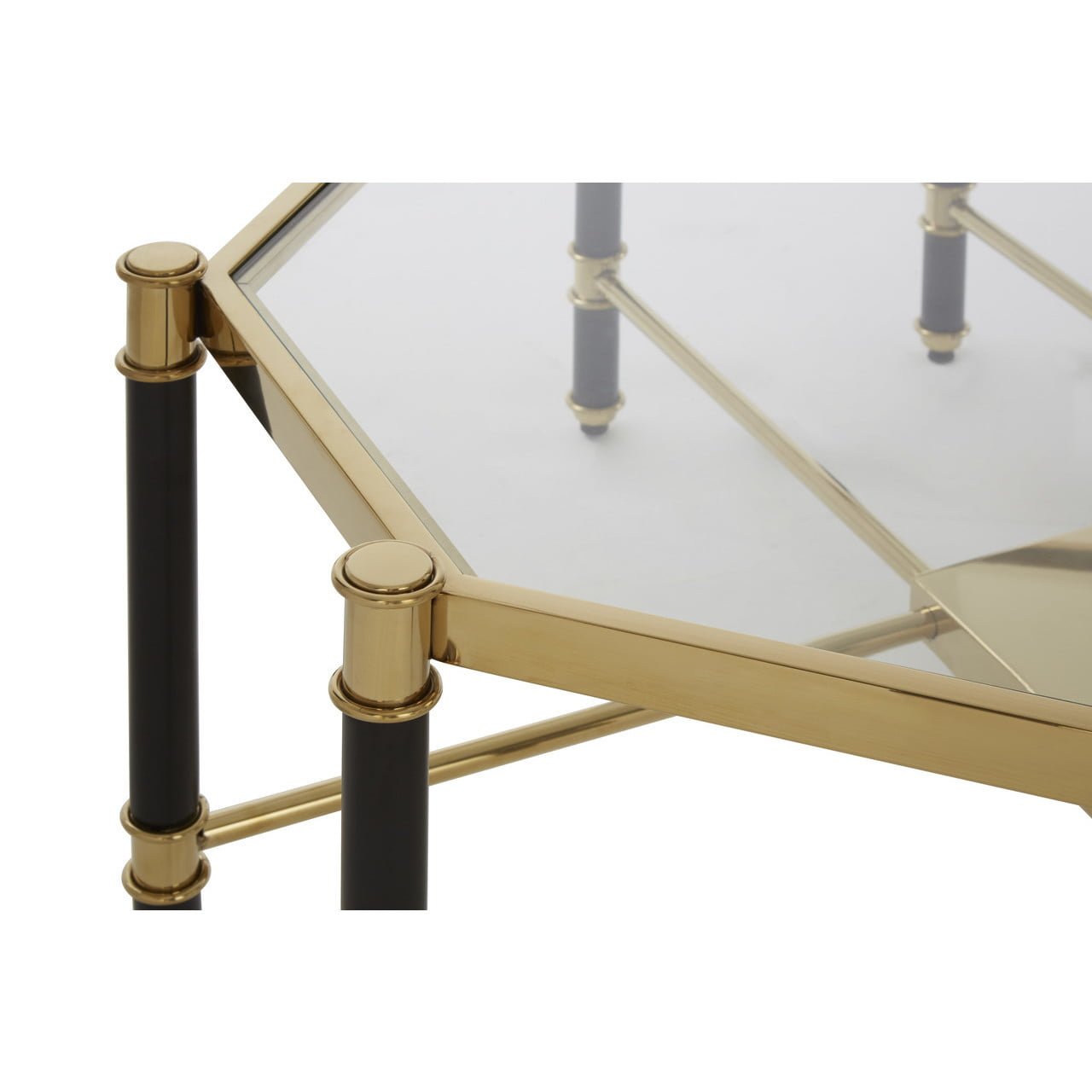 Aleesia Champagne Finish Coffee Table Nicholas John Interiors