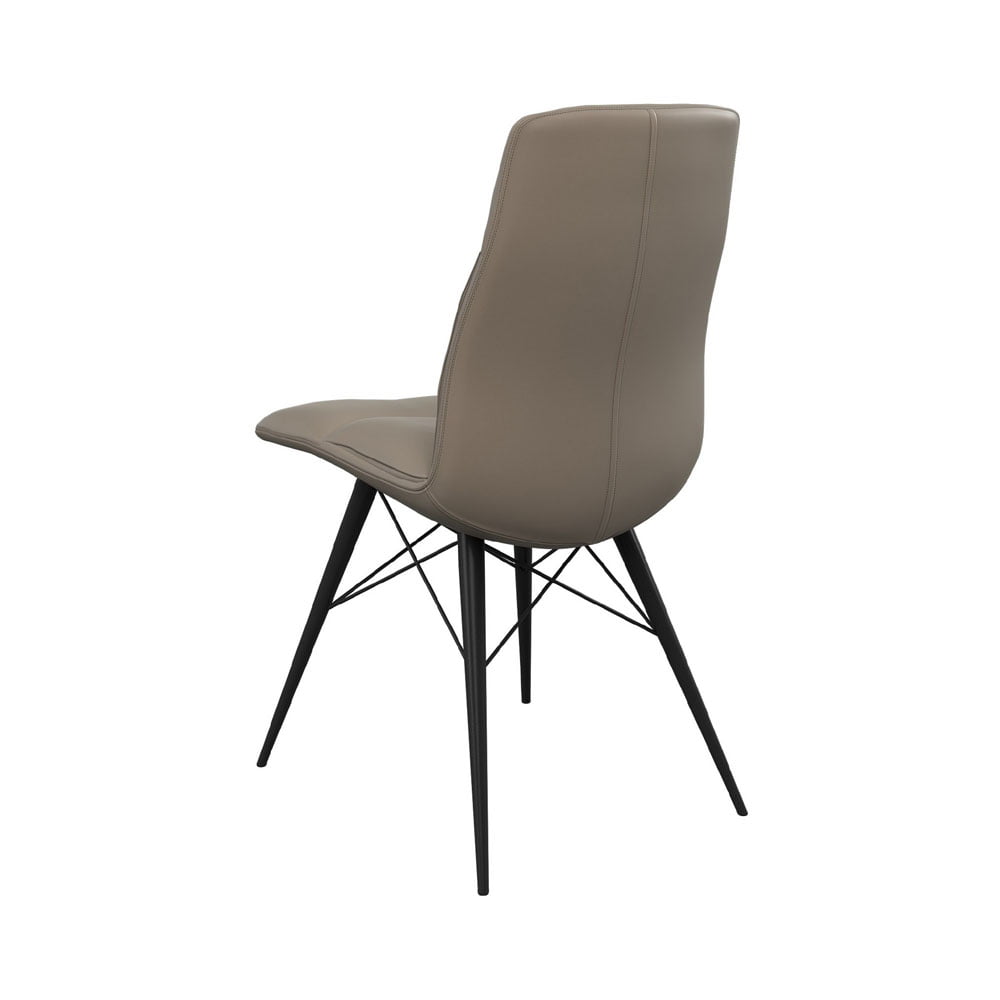 Alesia Set of 2 Dining Chairs in Taupe Nicholas John Interiors