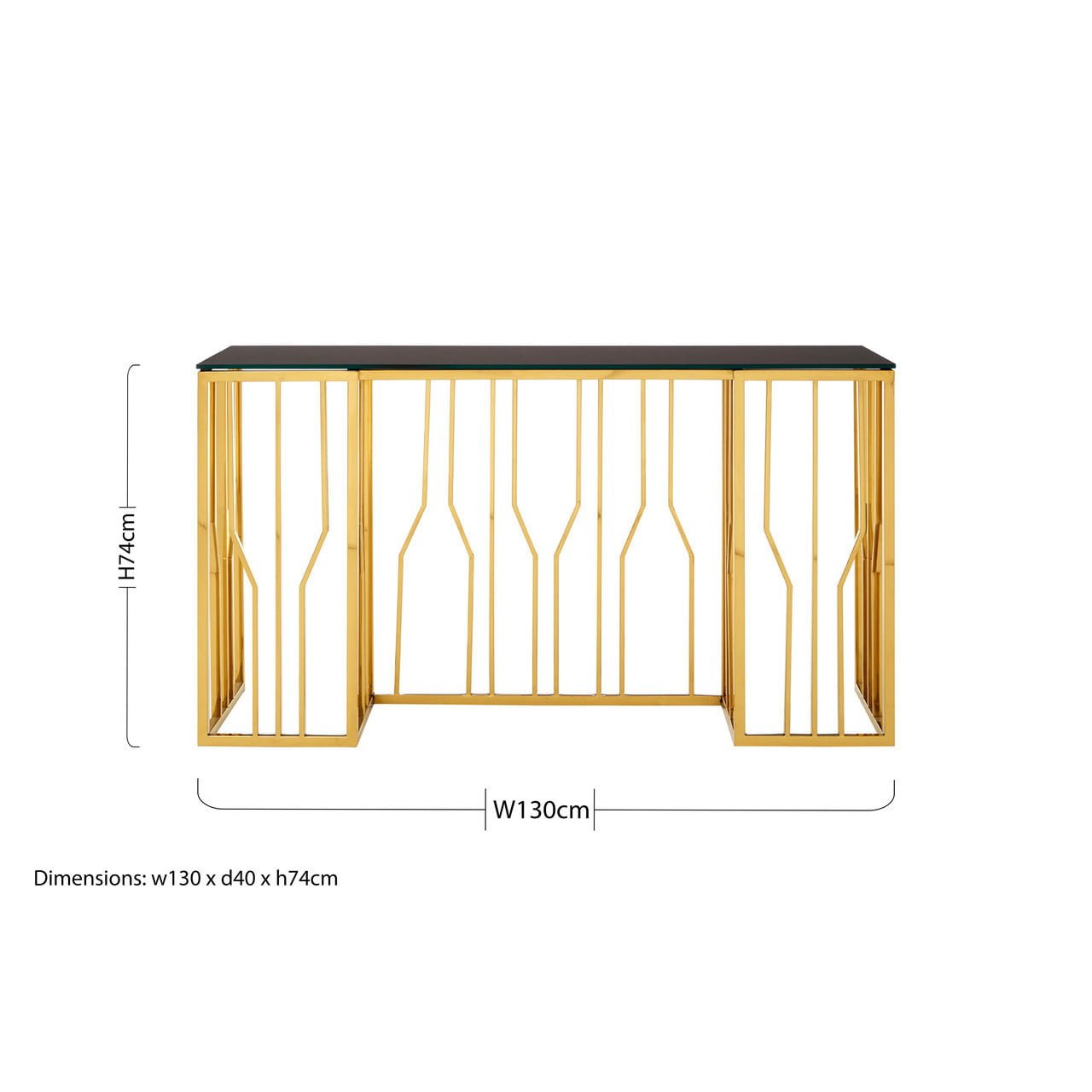 Alivio Hexagonal Console Table Nicholas John Interiors