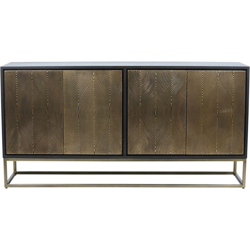 Amabel Embossed 4 Door Credenza Nicholas John Interiors