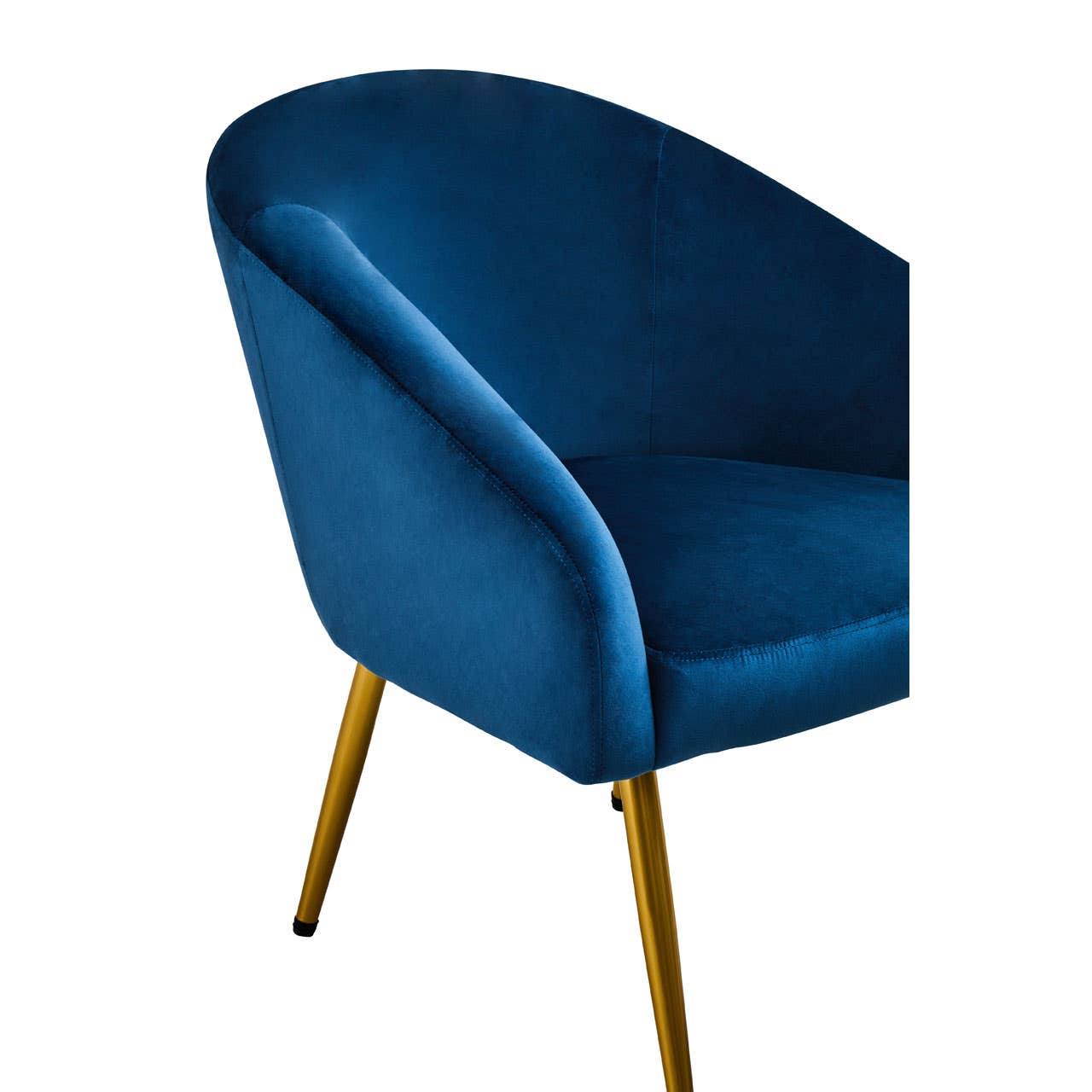 Amina Midnight Blue Chair and Footstool Nicholas John Interiors