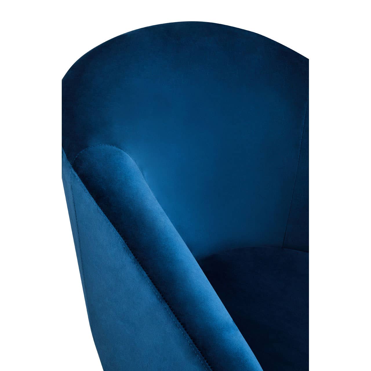 Amina Midnight Blue Chair and Footstool Nicholas John Interiors