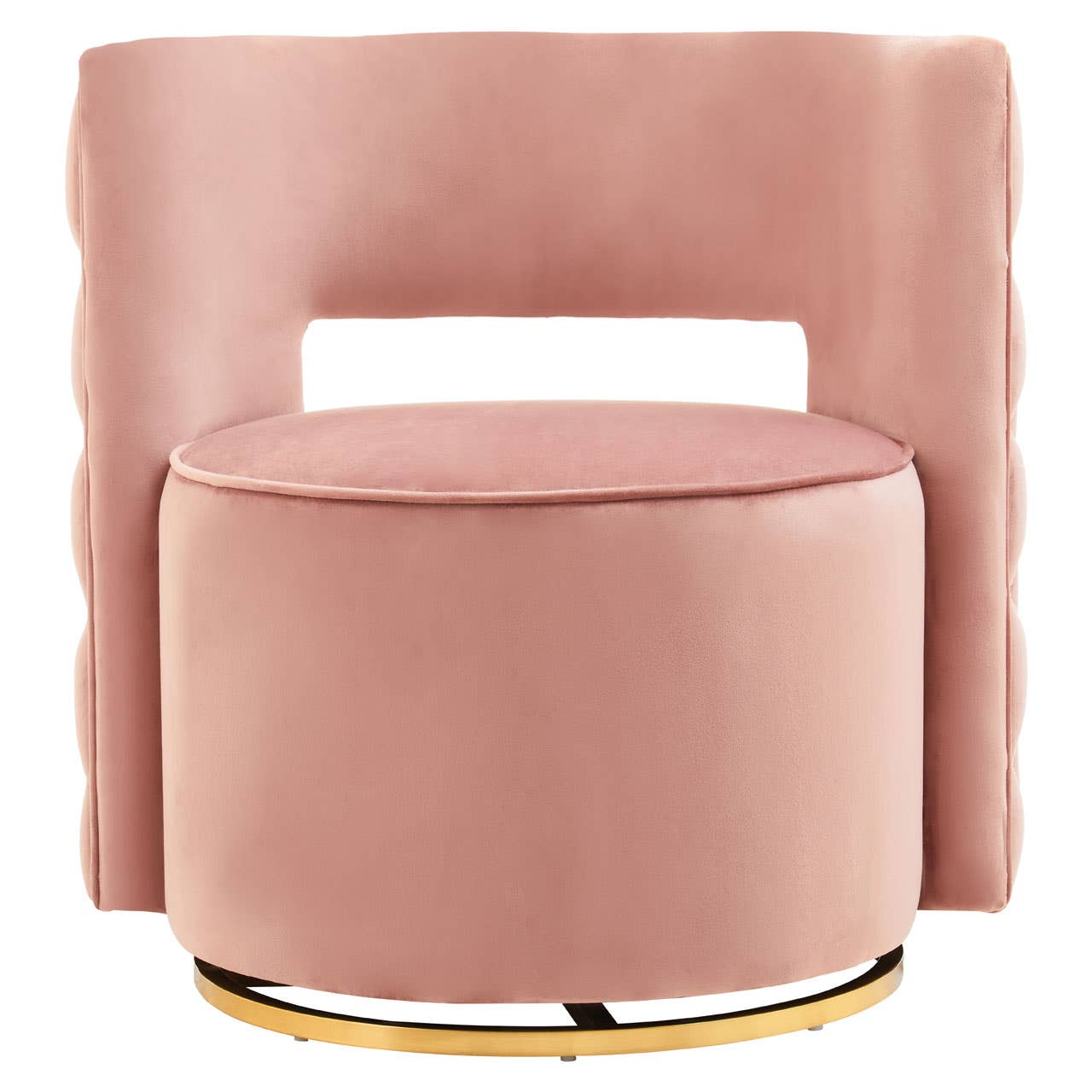 Amina Pink Velvet Swivel Chair Nicholas John Interiors