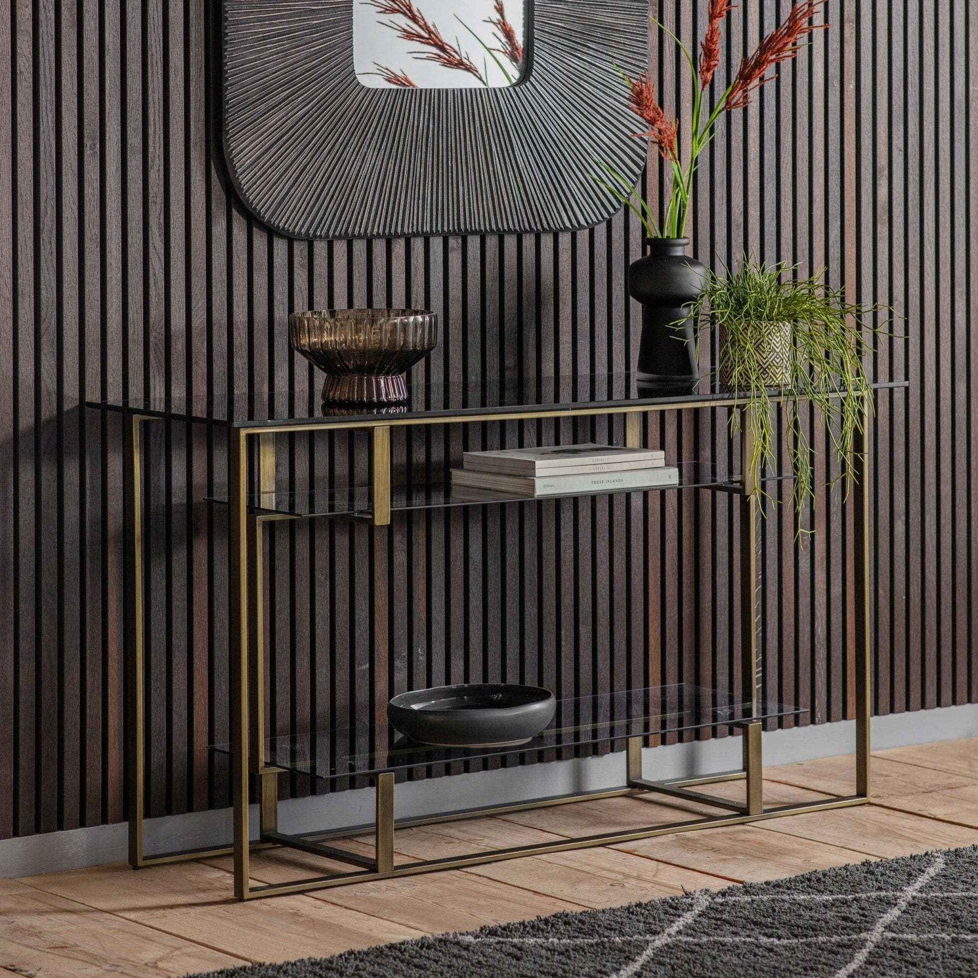 Amul Console Table - Bronze Nicholas John Interiors