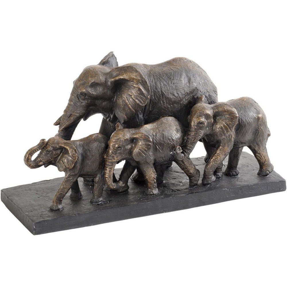 Antique Bronze Parade of Elephants Sculpture Nicholas John Interiors