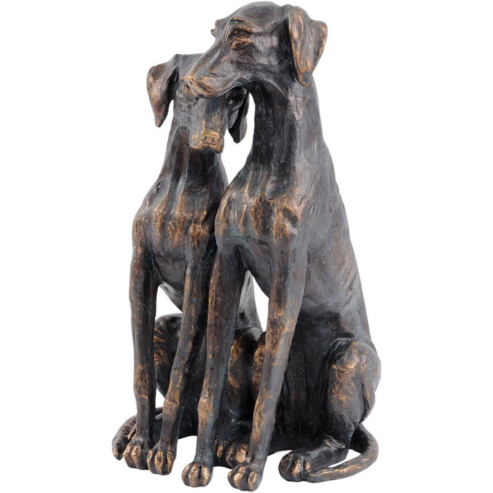 Antique Bronze Pup Sculpture Nicholas John Interiors