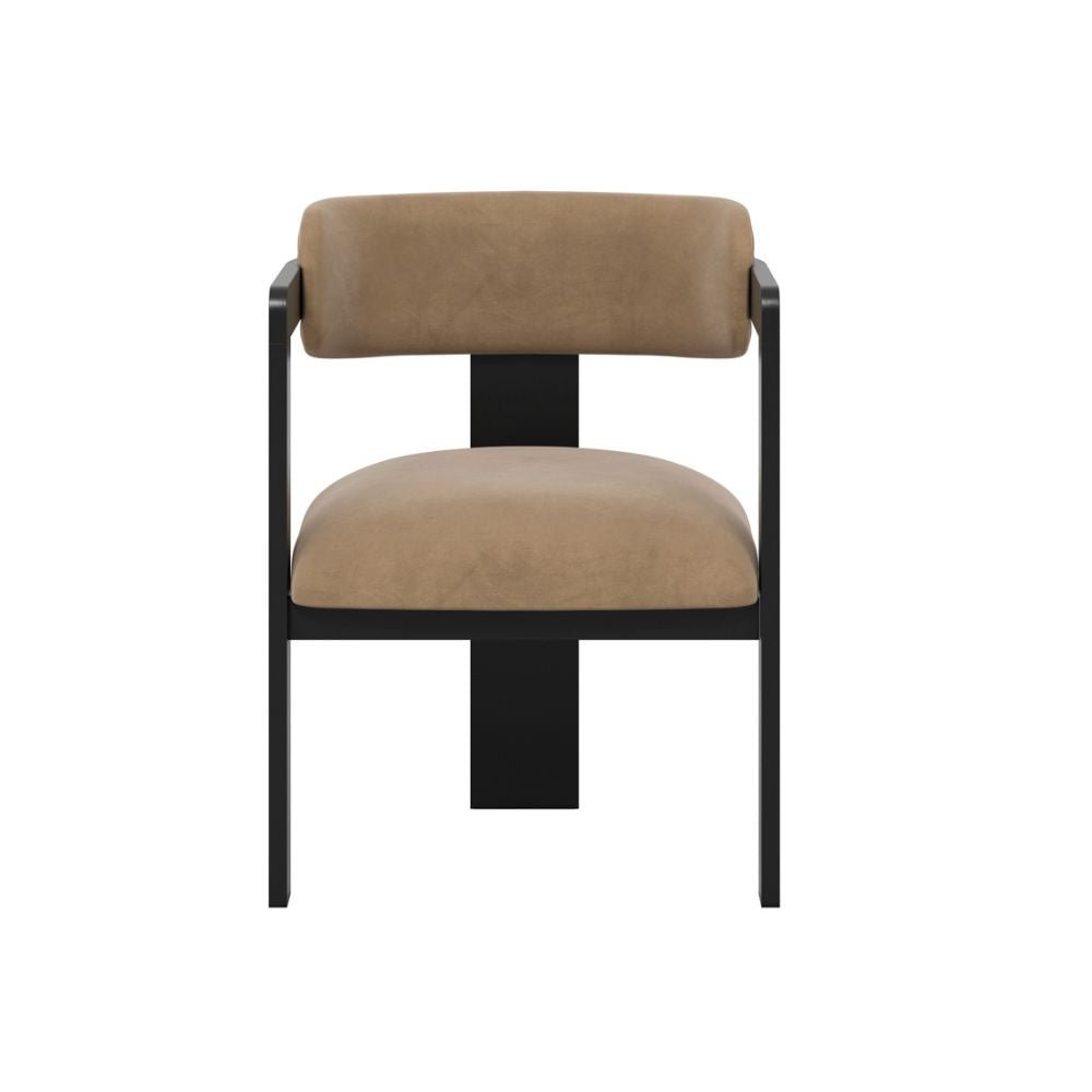 Ashford & Grey Maia Dining Chair in Mole & Black Nicholas John Interiors