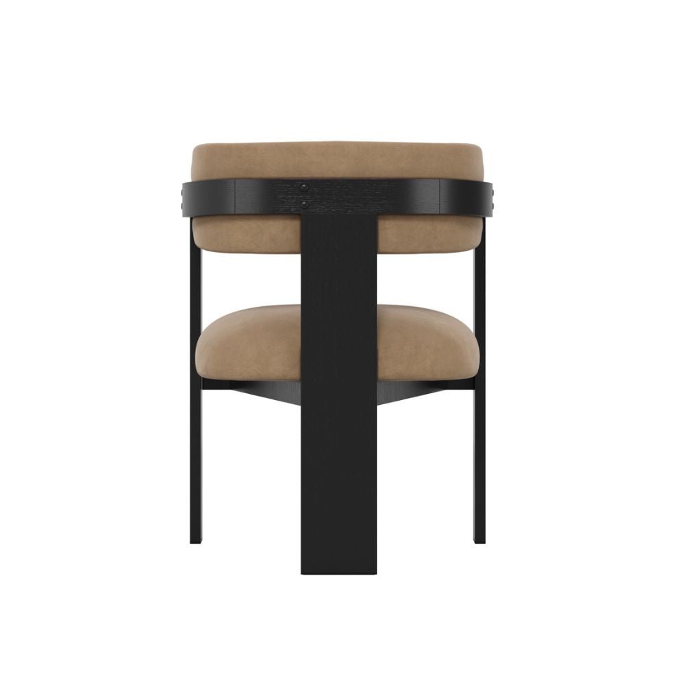 Ashford & Grey Maia Dining Chair in Mole & Black Nicholas John Interiors