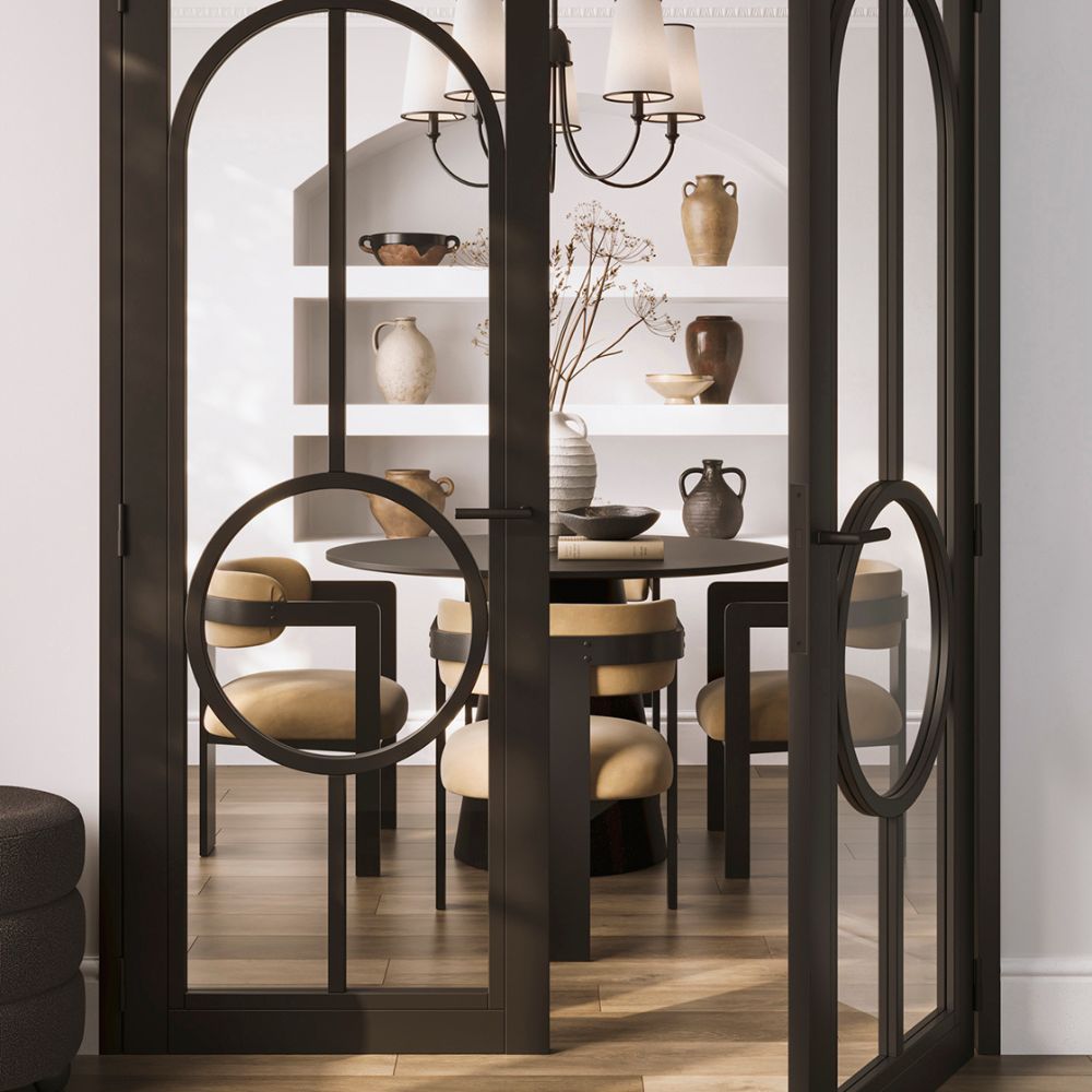 Ashford & Grey Maia Dining Chair in Mole & Black Nicholas John Interiors