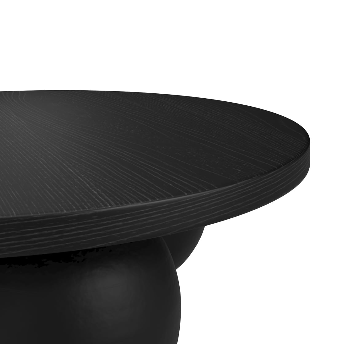 Ashford & Grey Oriel Matte Black Coffee Table Nicholas John Interiors