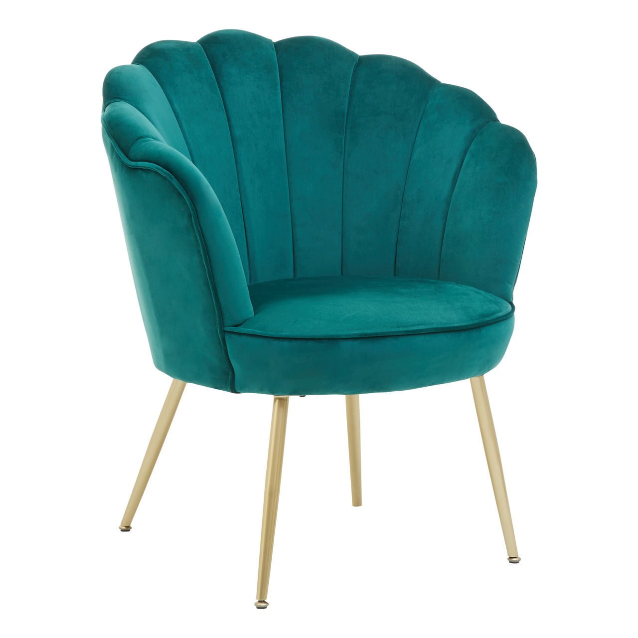 Avalana Emerald Green Velvet Scalloped Chair Nicholas John Interiors