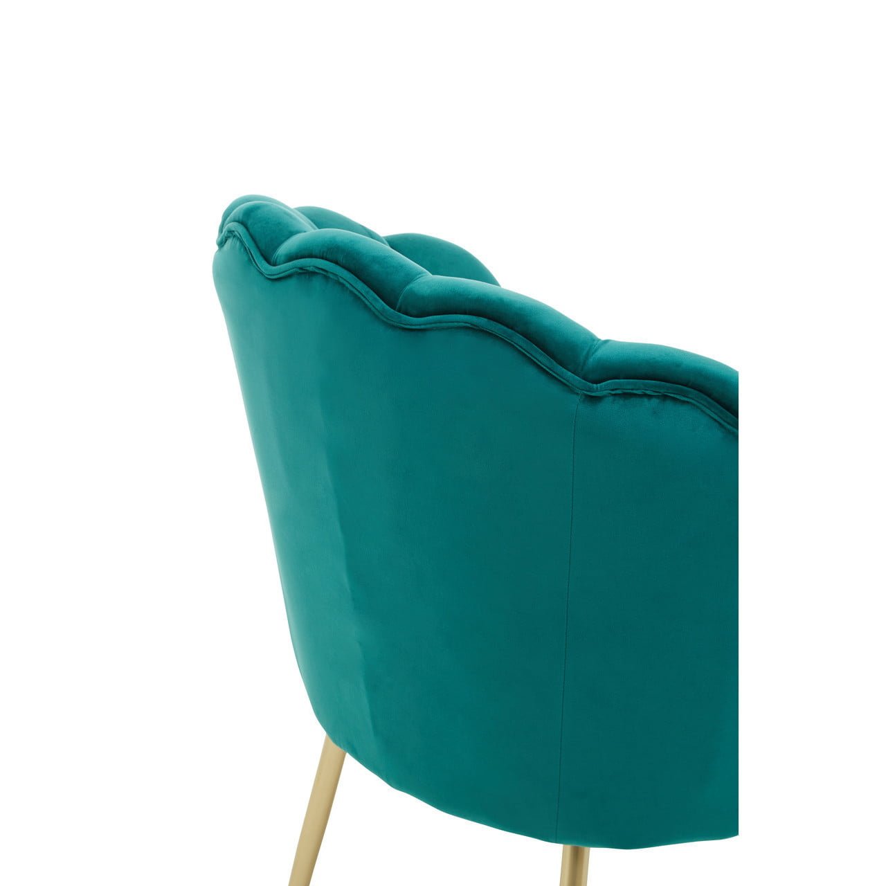 Avalana Emerald Green Velvet Scalloped Chair Nicholas John Interiors