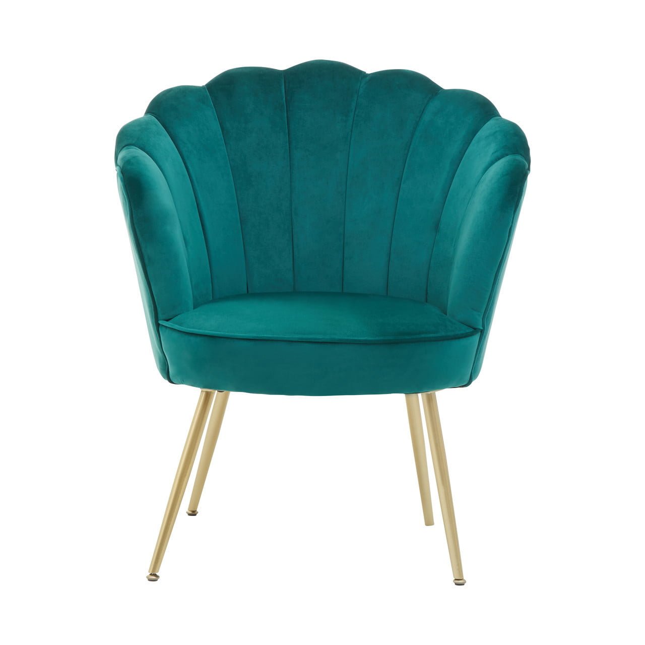 Avalana Emerald Green Velvet Scalloped Chair Nicholas John Interiors