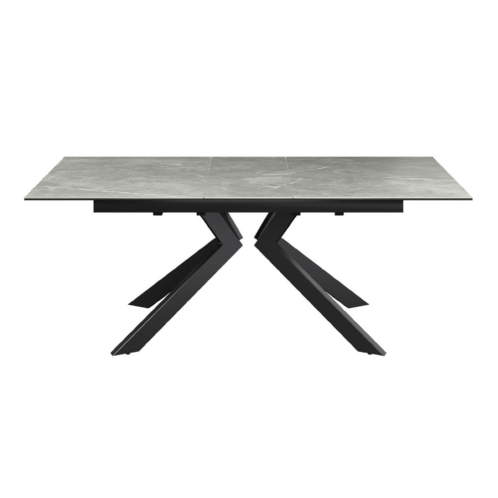 Azuma Matte Grey Ceramic Extending Dining Table 160 - 200cm Nicholas John Interiors