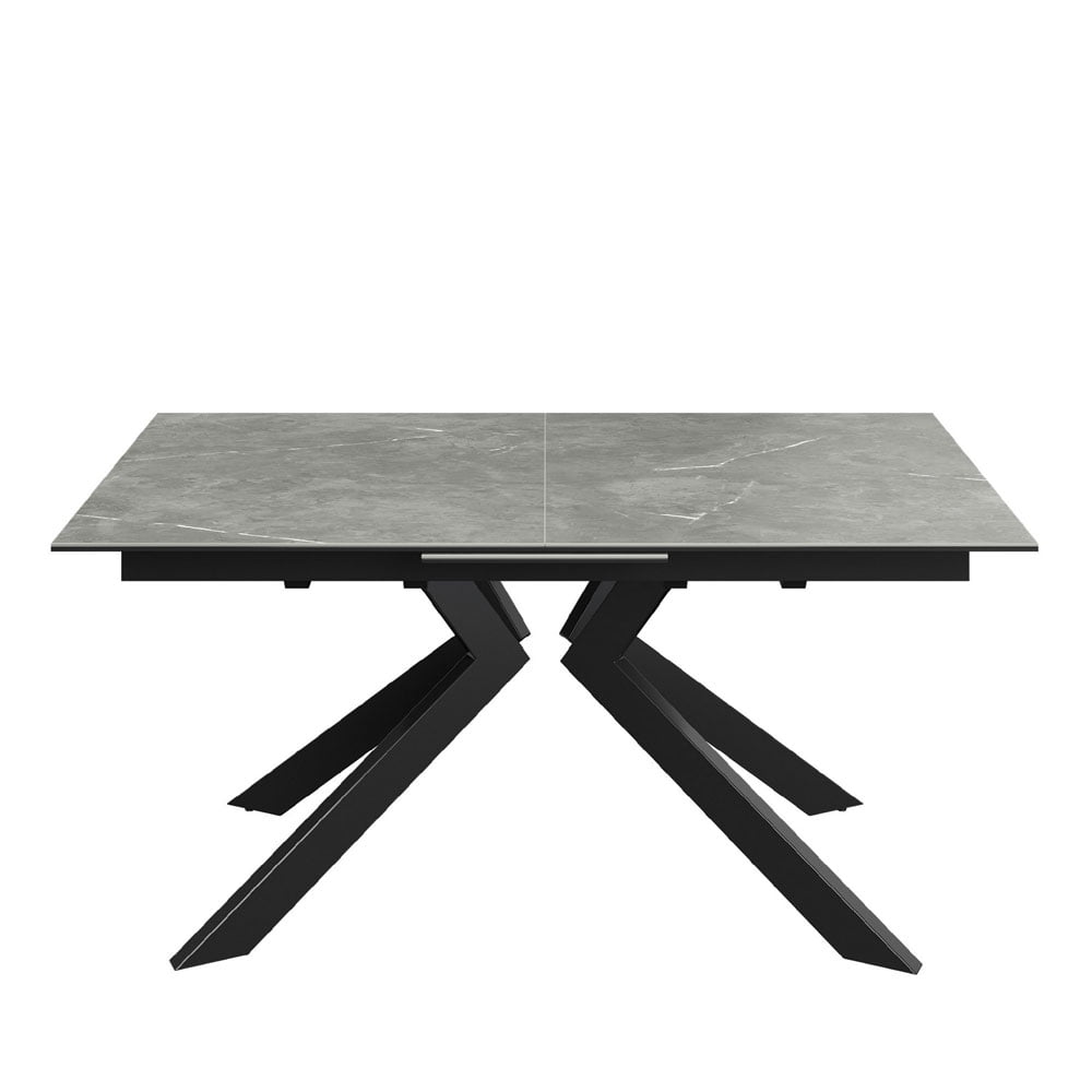 Azuma Matte Grey Ceramic Extending Dining Table 160 - 200cm Nicholas John Interiors