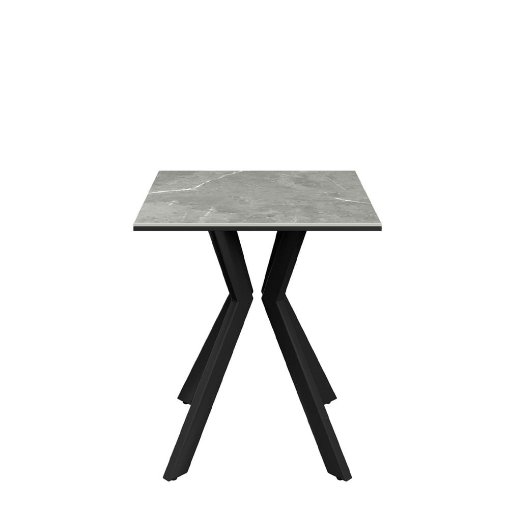 Azuma Matte Grey Ceramic Side Table Nicholas John Interiors