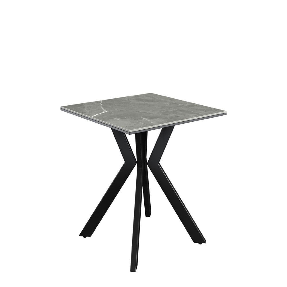 Azuma Matte Grey Ceramic Side Table Nicholas John Interiors