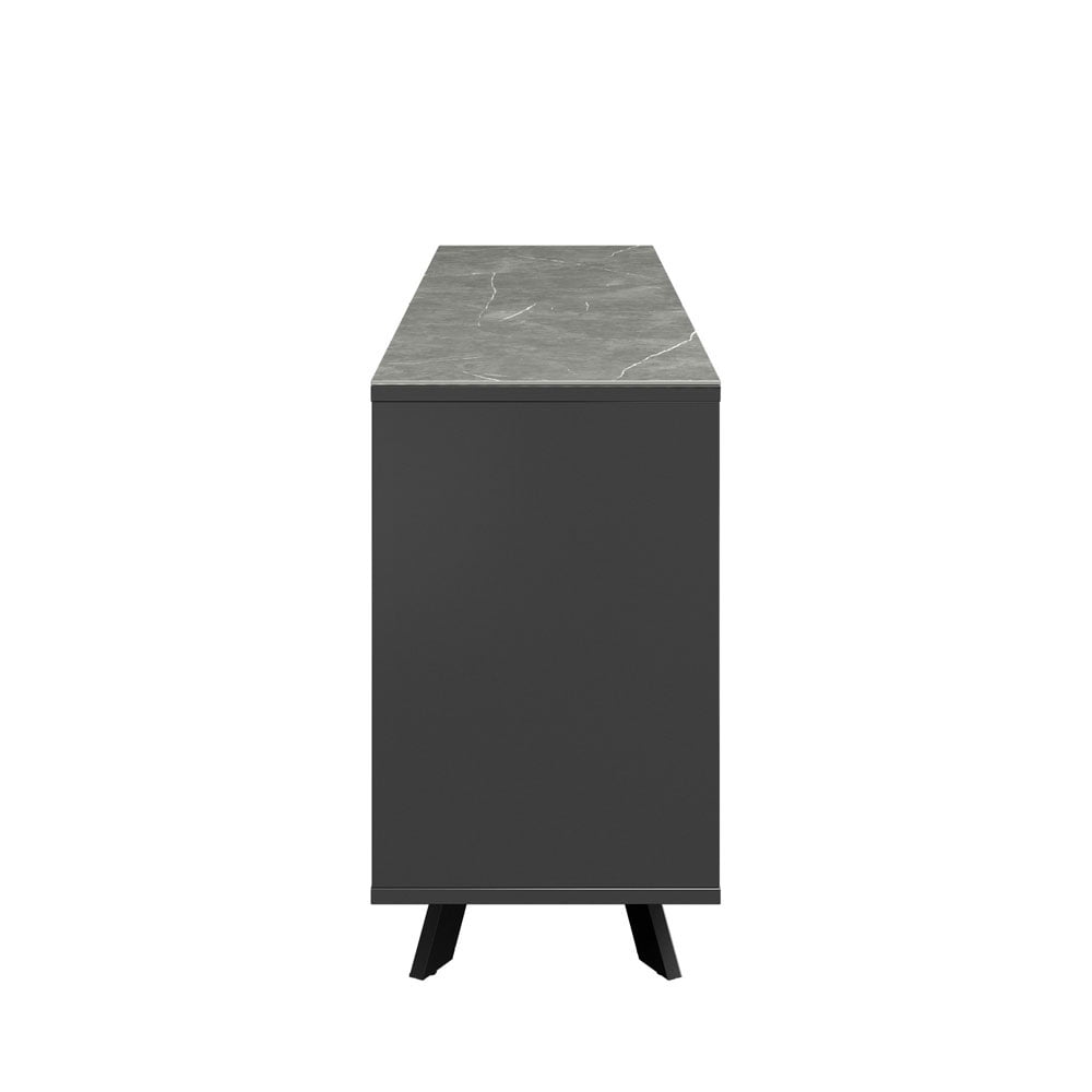 Azuma Matte Grey Ceramic Sideboard Nicholas John Interiors