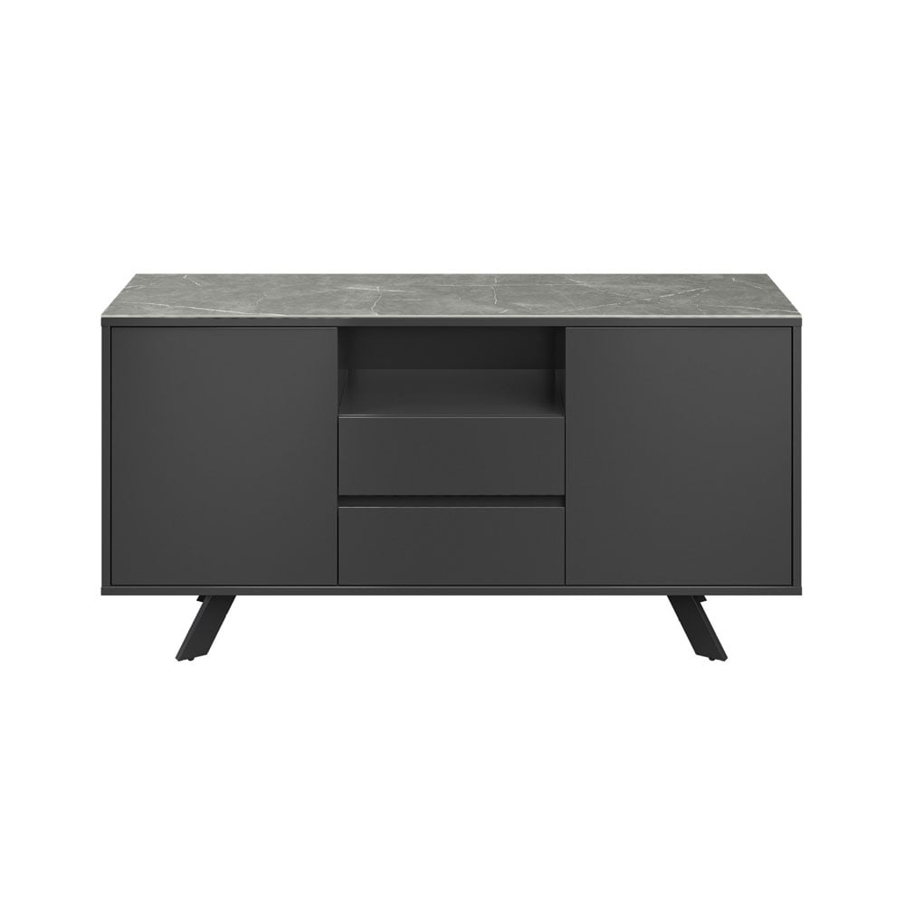 Azuma Matte Grey Ceramic Sideboard Nicholas John Interiors