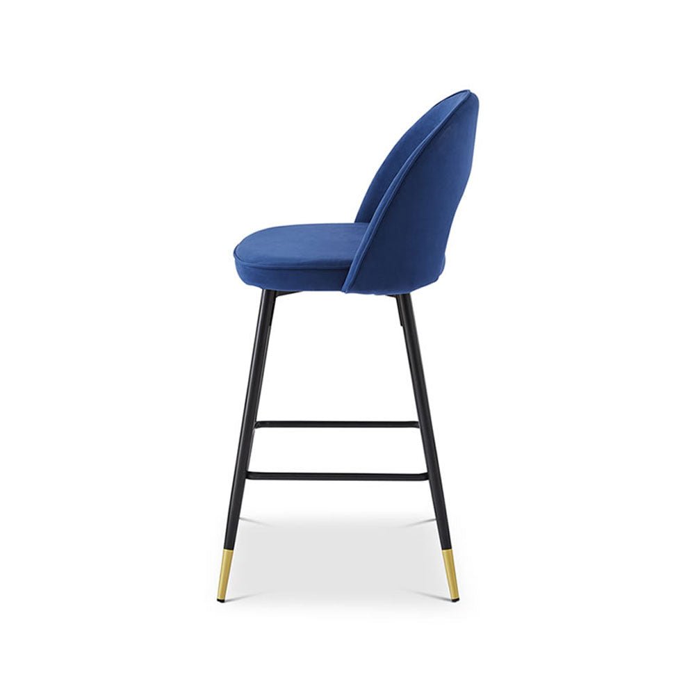 Berkeley Designs Hoxton Bar Stool in Blue Nicholas John Interiors