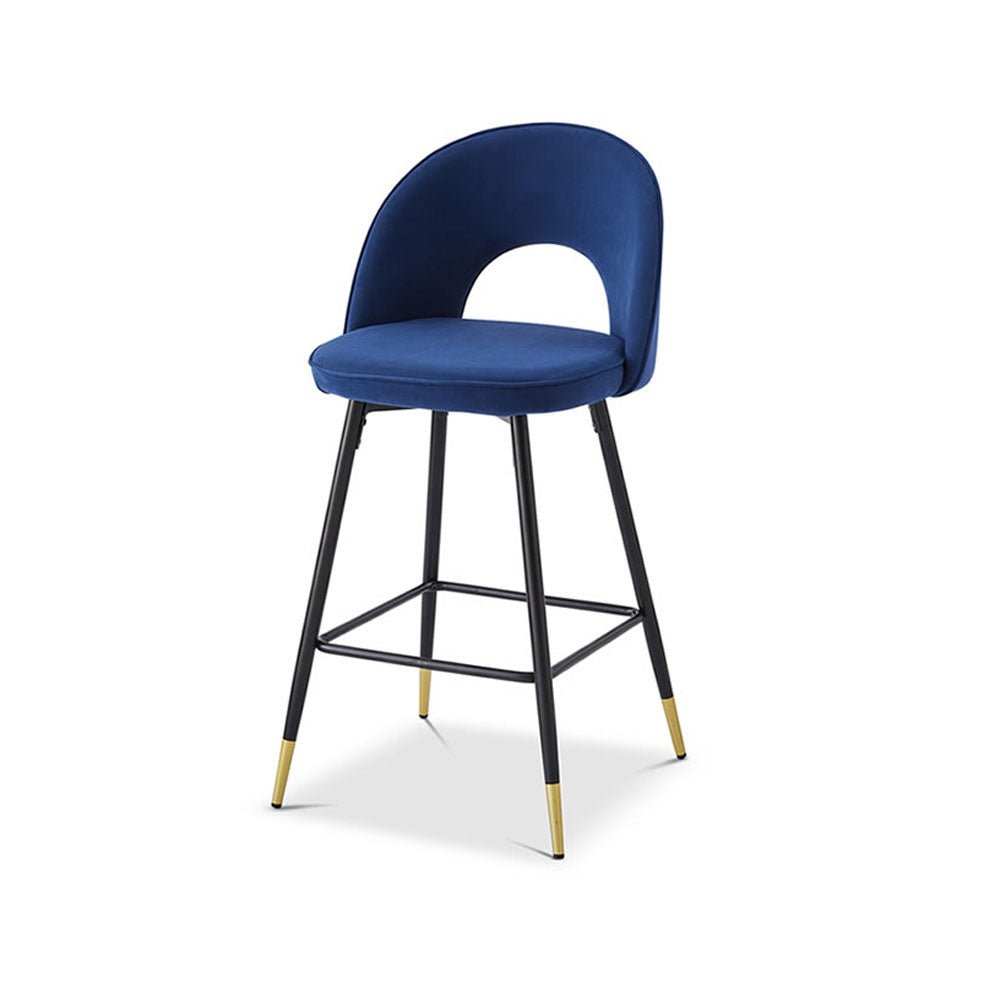 Berkeley Designs Hoxton Bar Stool in Blue Nicholas John Interiors