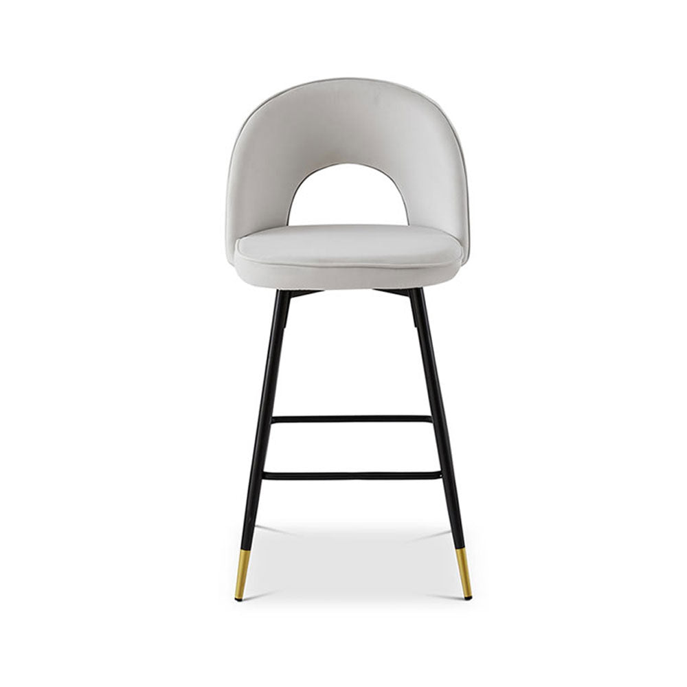 Berkeley Designs Hoxton Bar Stool in Light Grey Nicholas John Interiors