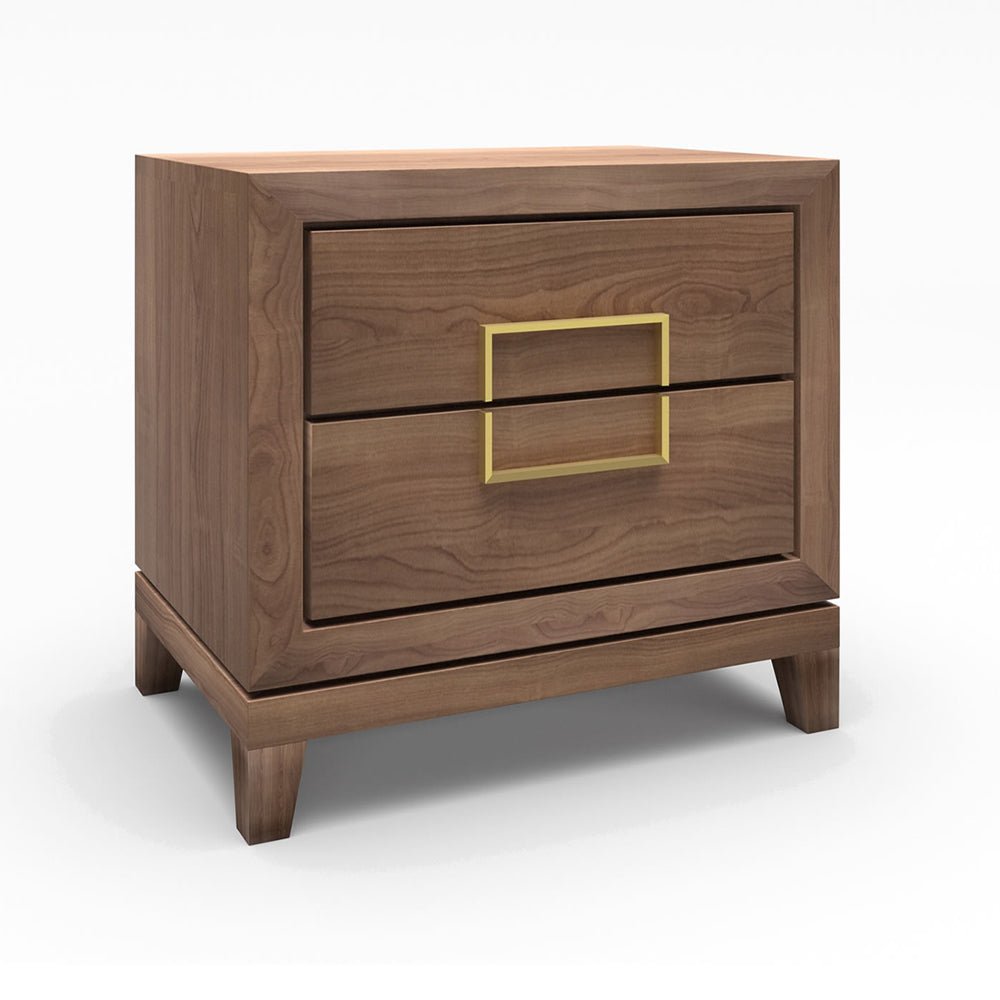 Berkeley Designs Lucca Bedside in Walnut Nicholas John Interiors