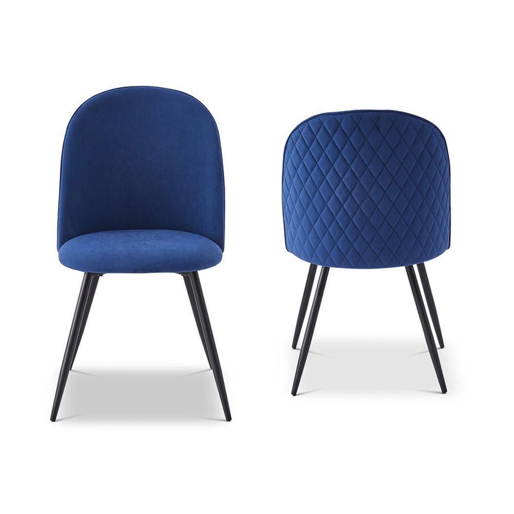 Berkeley Designs Soho Dining Chair in Blue (Set of 2) Nicholas John Interiors