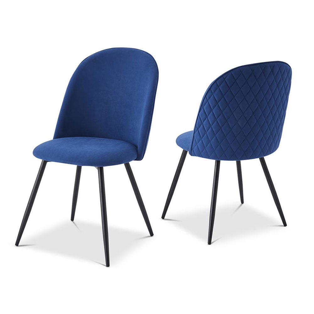 Berkeley Designs Soho Dining Chair in Blue (Set of 2) Nicholas John Interiors