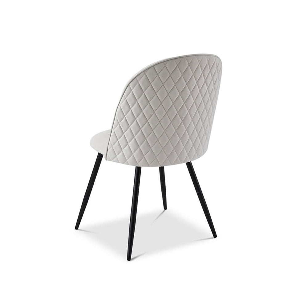 Berkeley Designs Soho Dining Chair in Light Grey (Set of 2) Nicholas John Interiors