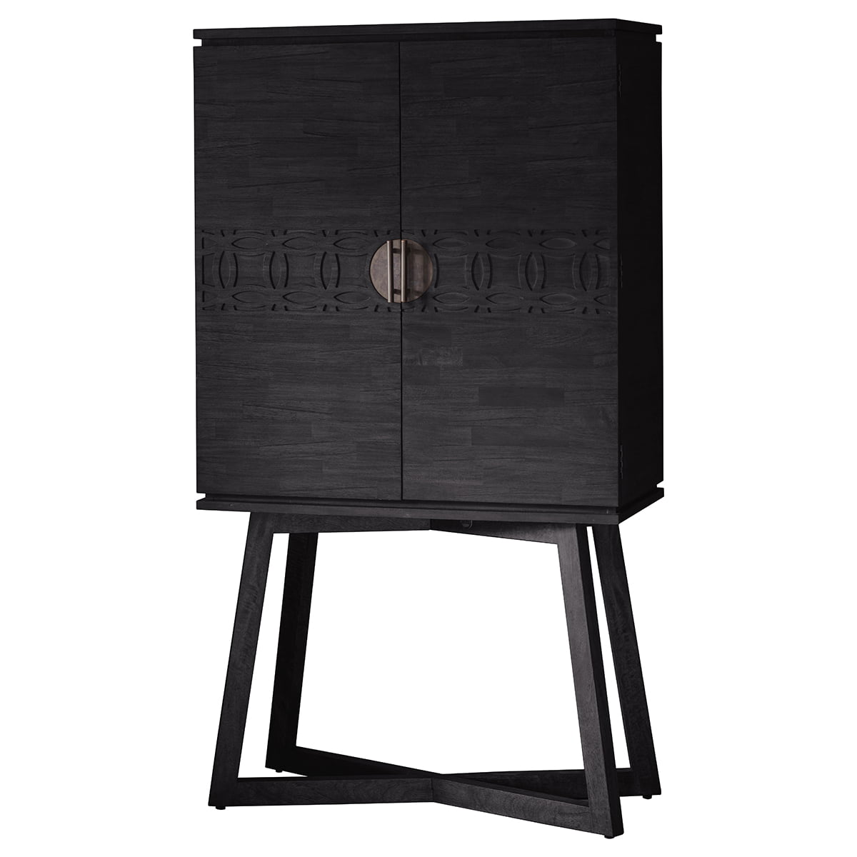 Bohara Boutique Cocktail Cabinet in Black Nicholas John Interiors