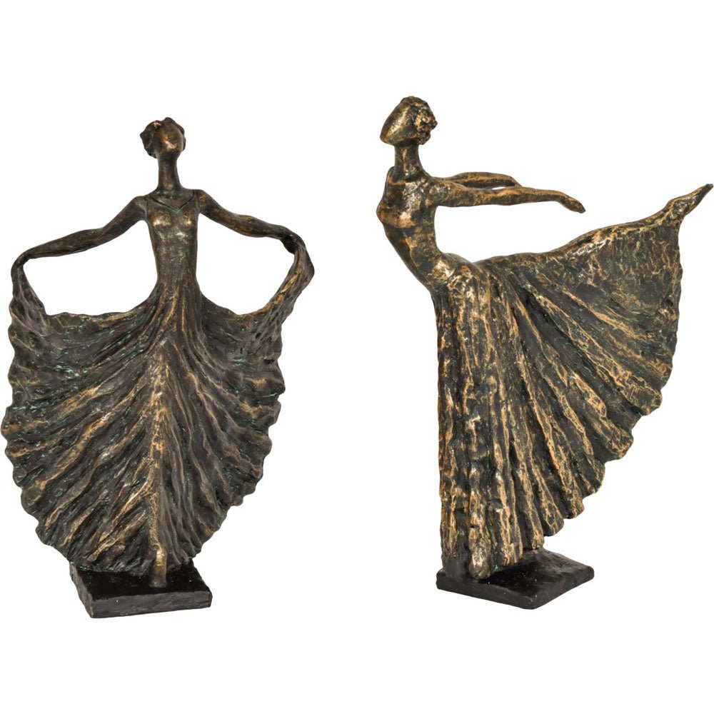 Bronze Standing Lady Dancer Nicholas John Interiors