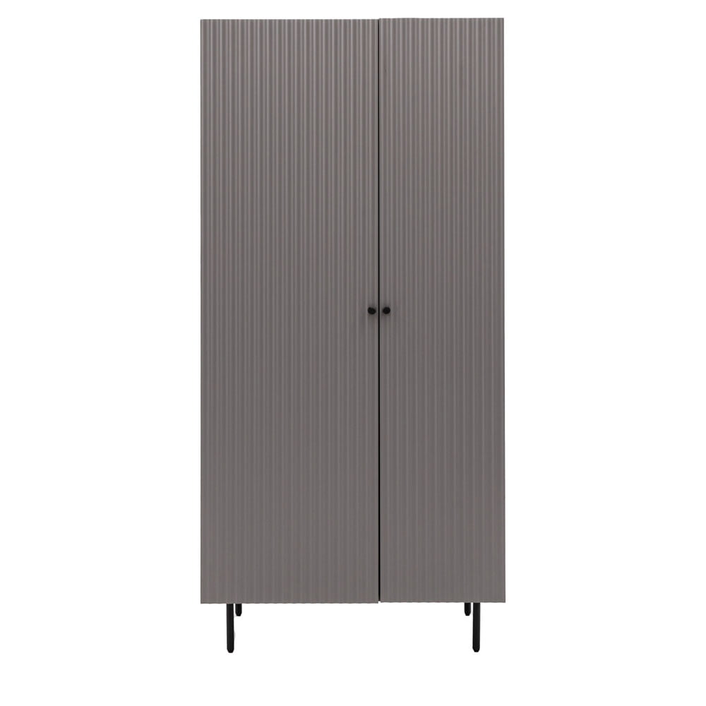 Bucknell 2 Door Wardrobe in Grey Nicholas John Interiors