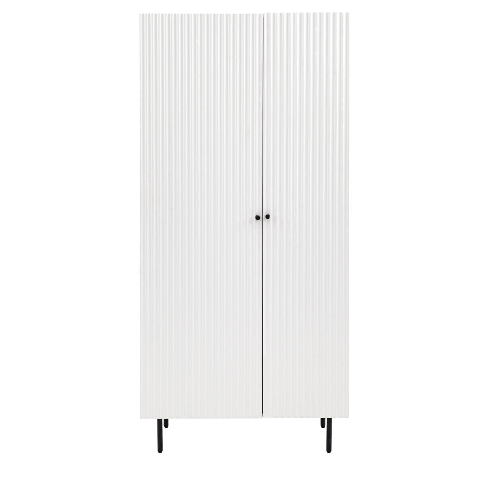 Bucknell 2 Door Wardrobe in White Nicholas John Interiors