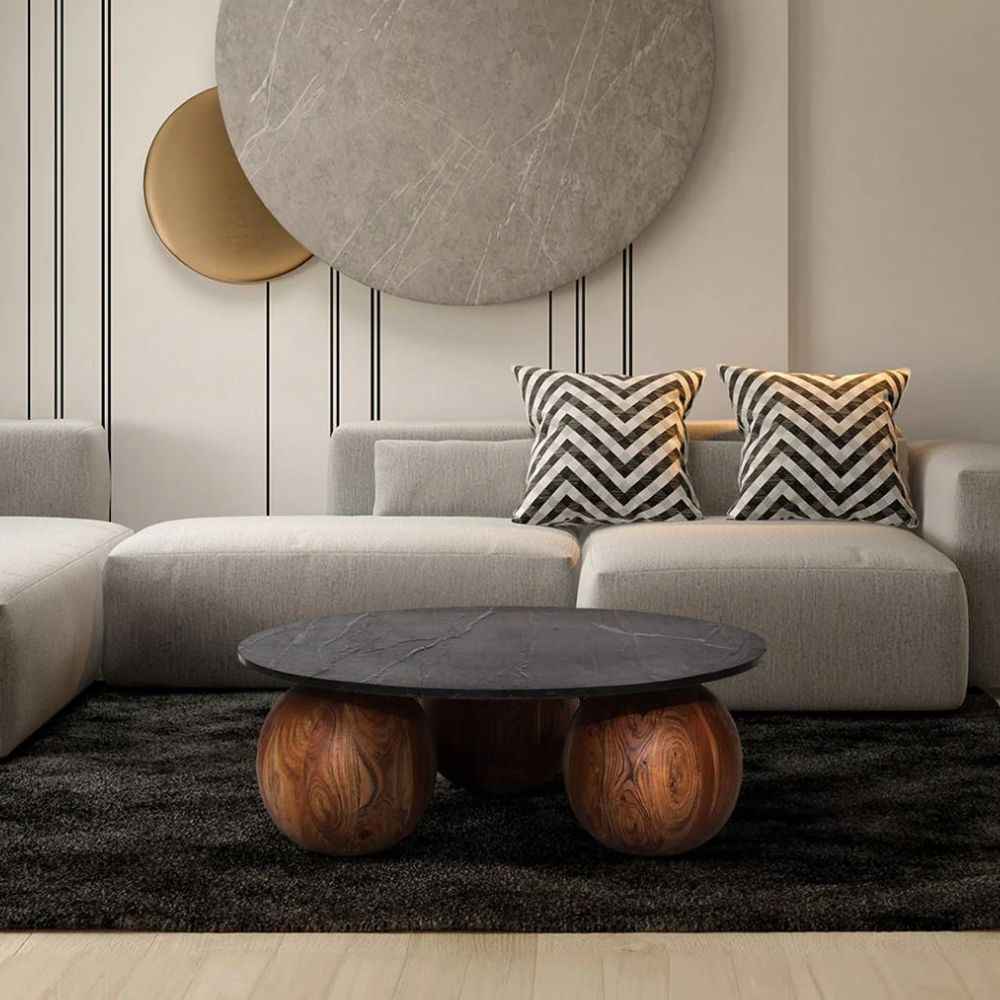 Chloe Marble Top Coffee Table Nicholas John Interiors