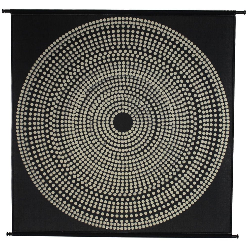 Cirillo Wall Hanging Circles Polyester Black Nicholas John Interiors