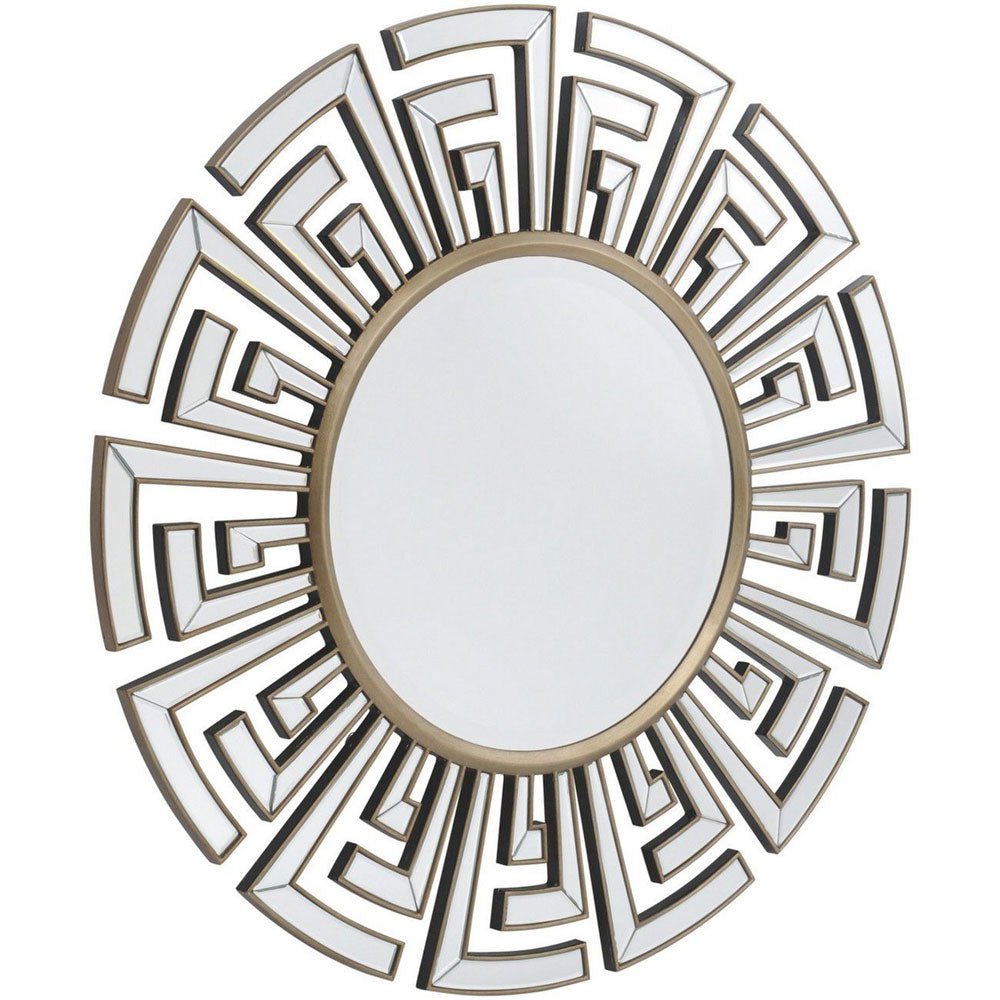 Clarence Deco Round Mirror Nicholas John Interiors