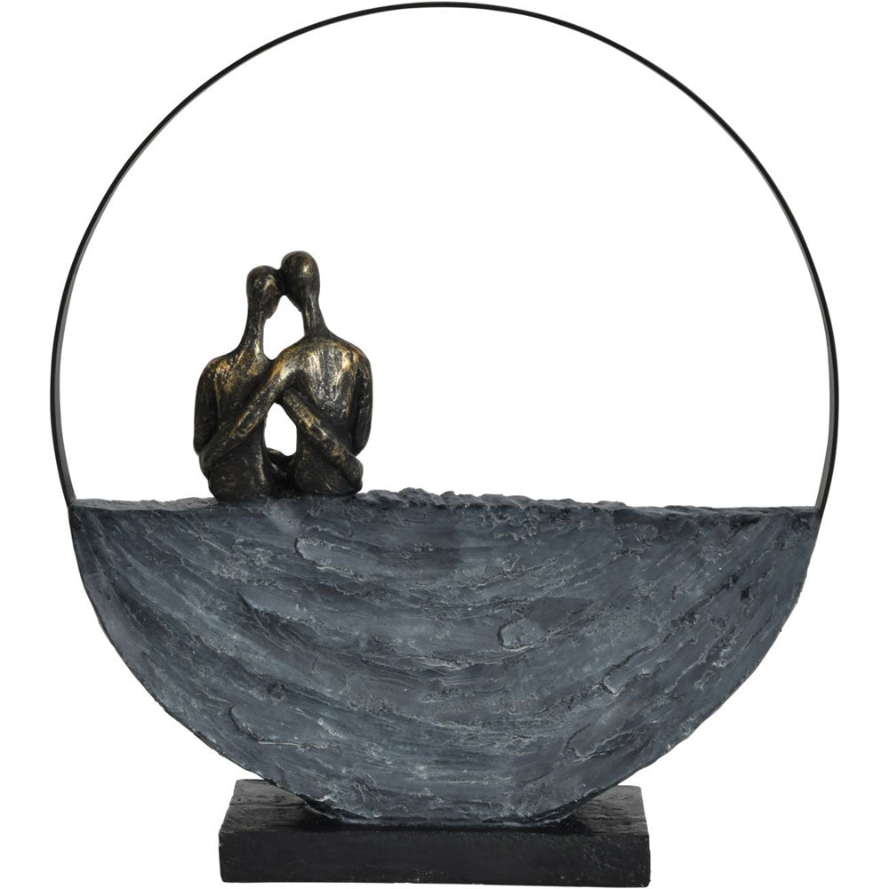 Couple Encircled Sculpture Nicholas John Interiors