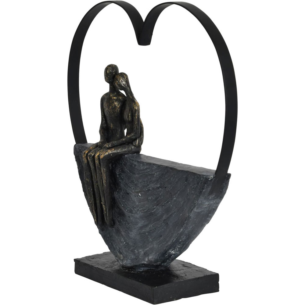 Couple Inside Heart Sculpture Nicholas John Interiors