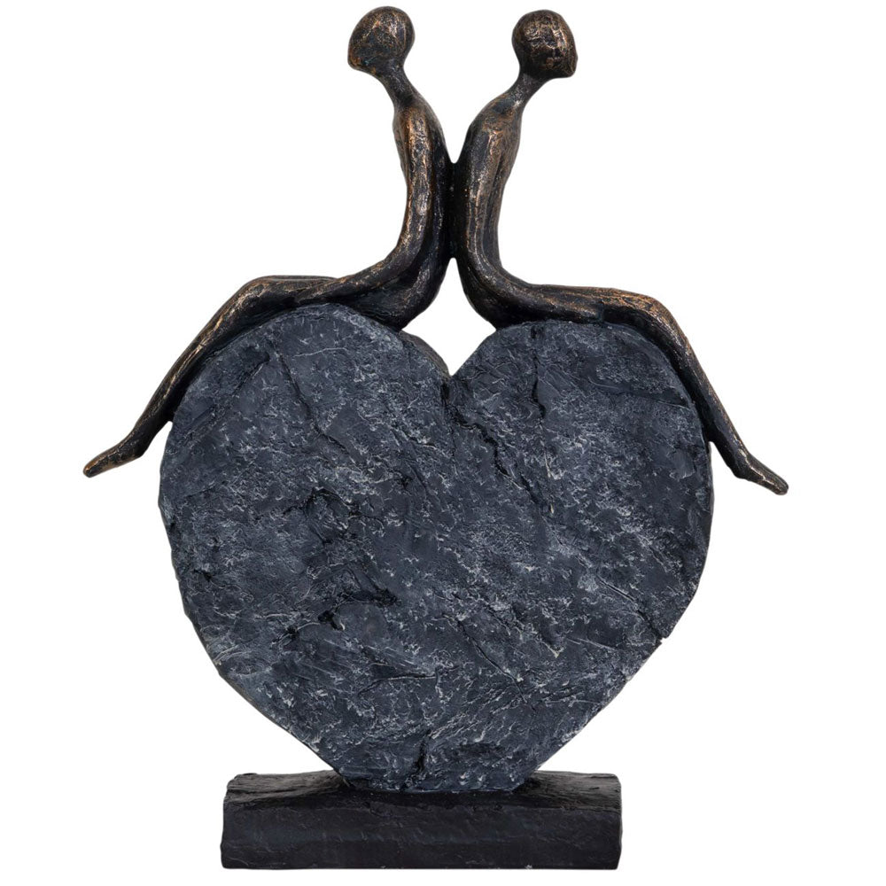 Couple’s Love Heart Sculpture Nicholas John Interiors