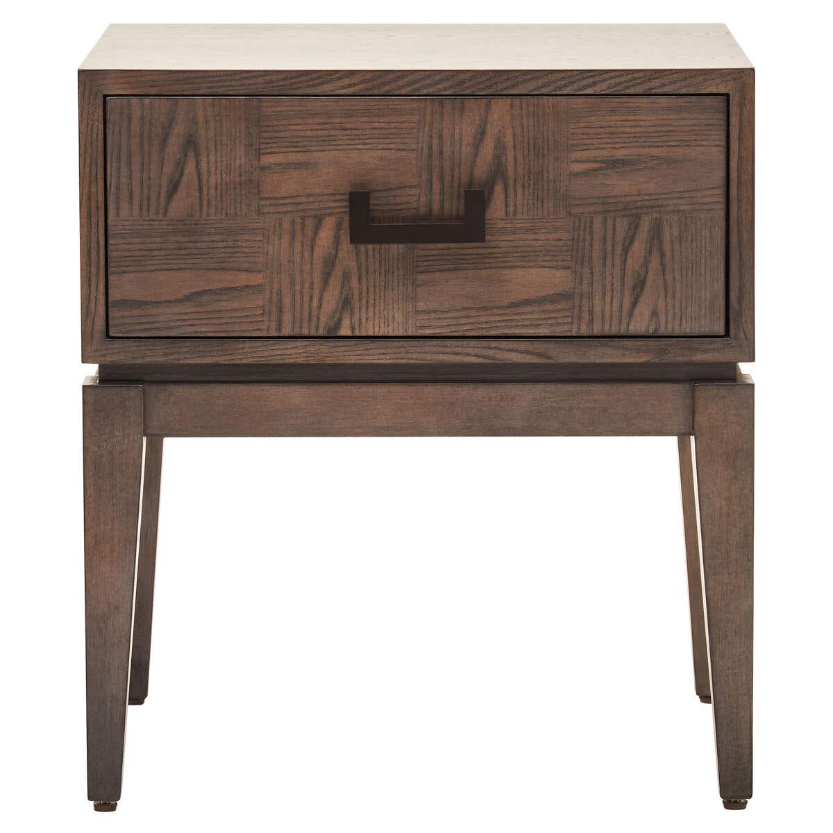 Damira 1 Drawer Antique Grey Side Table Nicholas John Interiors