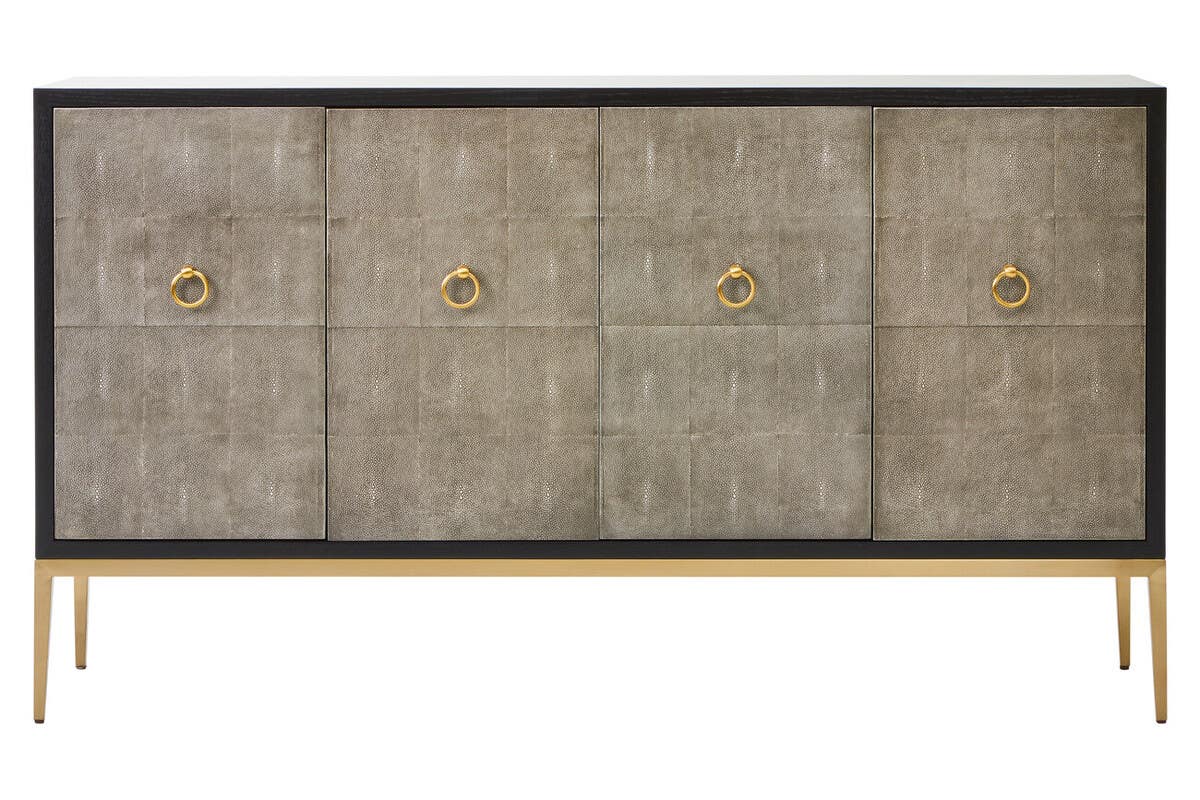 Delsa Grey Shagreen Sideboard Nicholas John Interiors