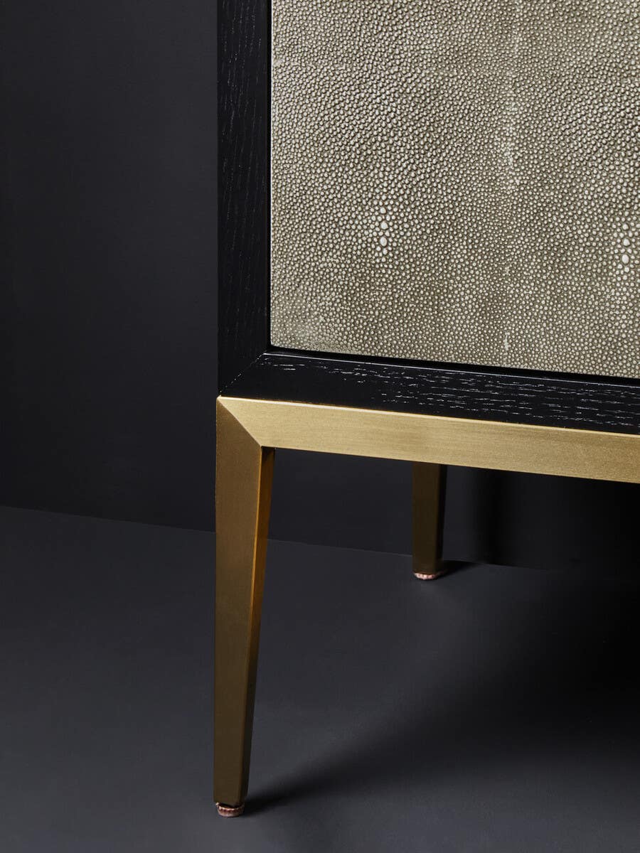 Delsa Grey Shagreen Sideboard Nicholas John Interiors