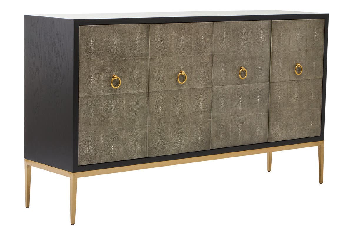 Delsa Grey Shagreen Sideboard Nicholas John Interiors