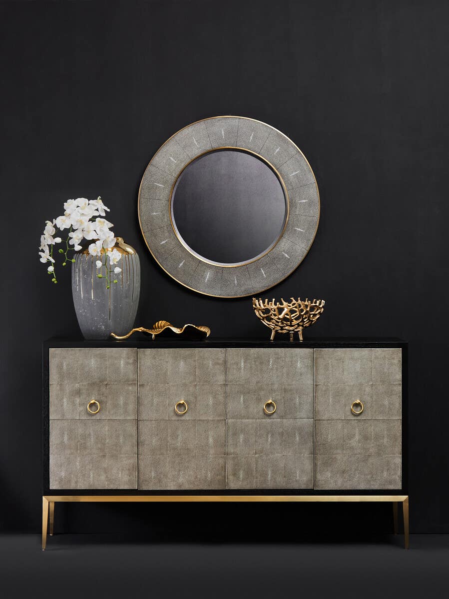 Delsa Grey Shagreen Sideboard Nicholas John Interiors