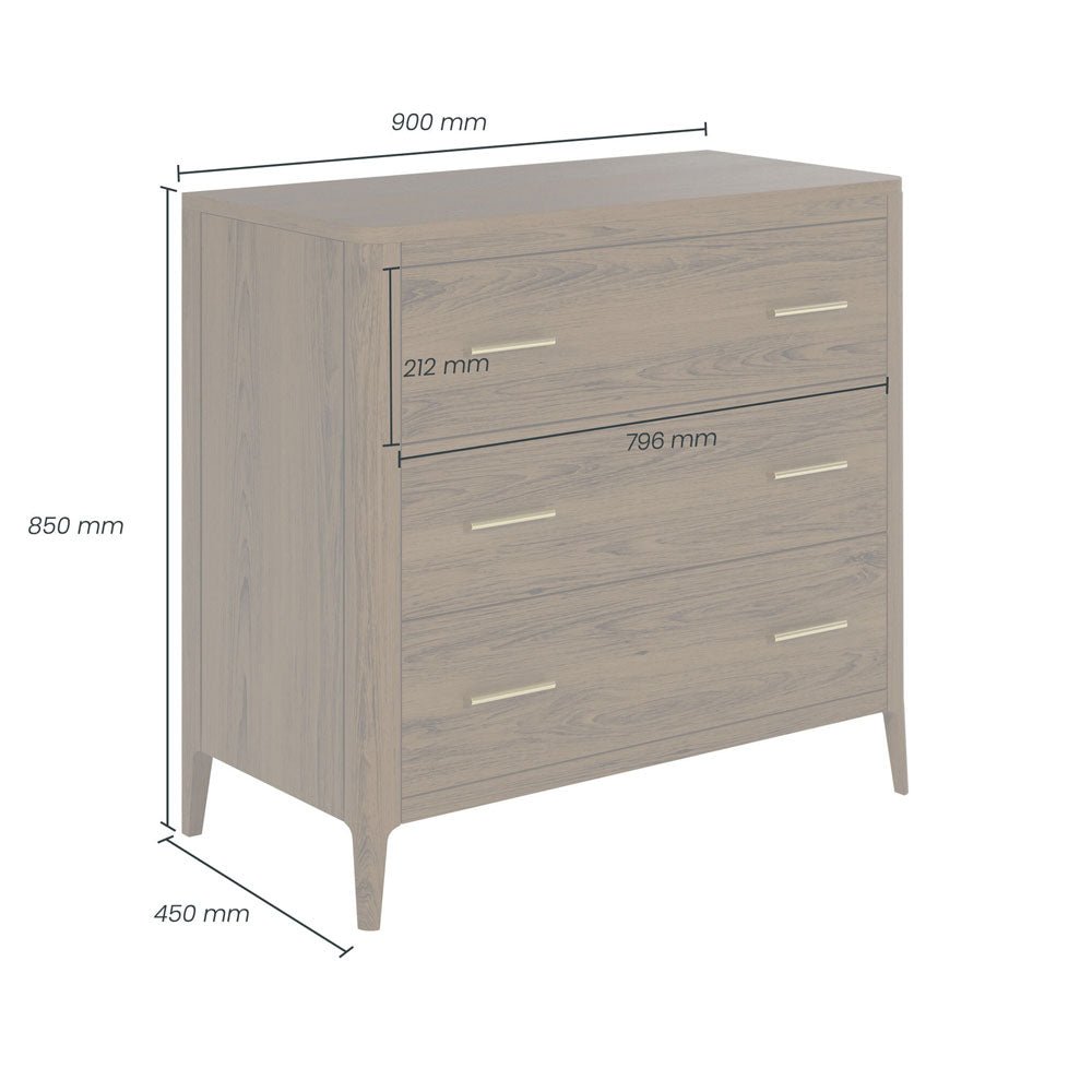 D.I Designs Abberley Chest of Drawers - Brown Nicholas John Interiors