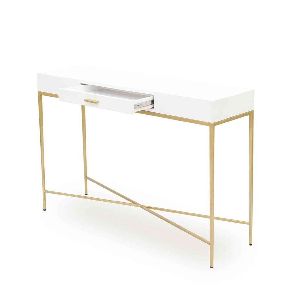 D.I Designs Berkeley Console - White Nicholas John Interiors