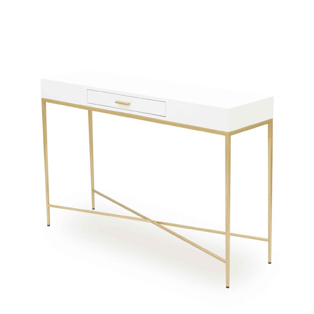 D.I Designs Berkeley Console - White Nicholas John Interiors